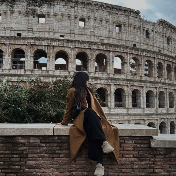 Fabulous AMIRI Tan Cashmere Oversize Coat - Picture 4 of 6
